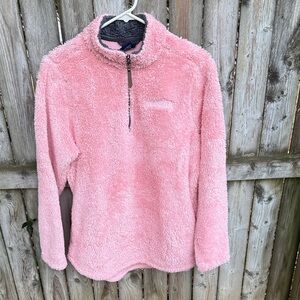 Charles River Apparel Harvard  Newport Fleece Quarter Zip Powder Pink M